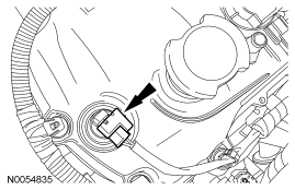 Step 83: Disconnect the LH VCT solenoid electrical connector.