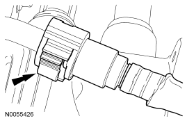 Step 23: Disconnect the fuel supply tube. For additional information, refer to .