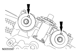 Step 115: Verify the LH camshafts are in the neutral position.