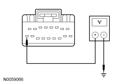 Yes GO to V2 . No VERIFY battery junction box (BJB) fuse 16 (30A) is OK. If OK, 