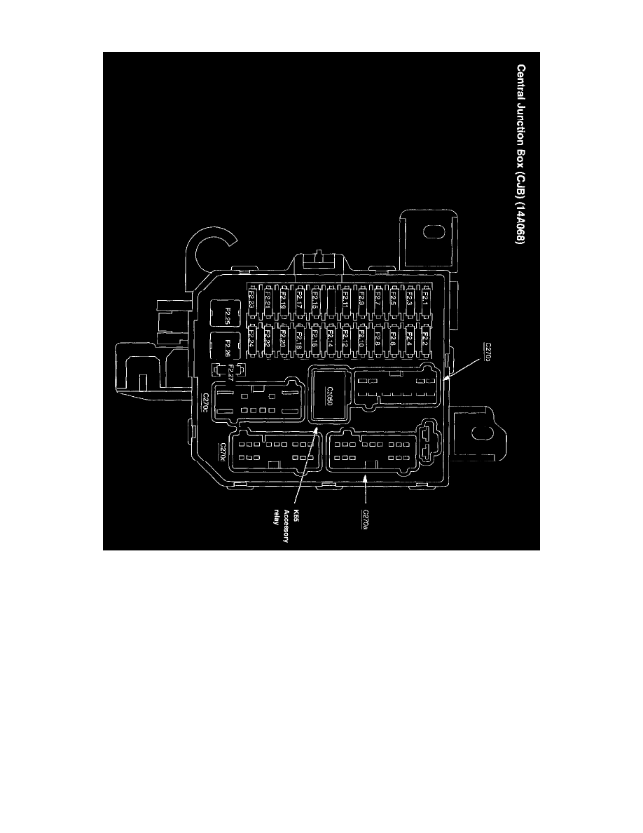 Ford Service and Repair Manuals > Escape 2WD V6182 3.0L VIN 1