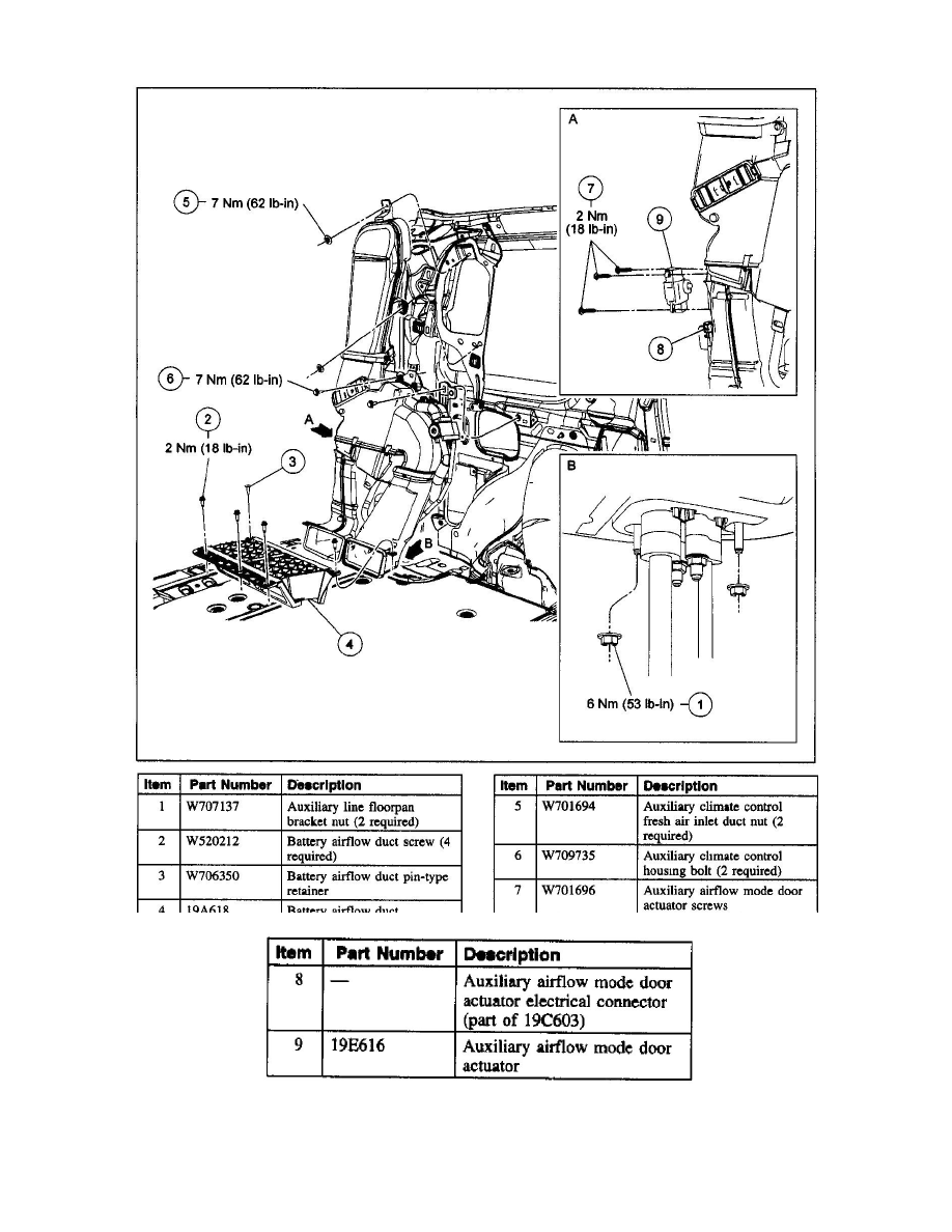 Ford Workshop Manuals > Escape 2WD V6-3.0L (2009) > Heating and Air