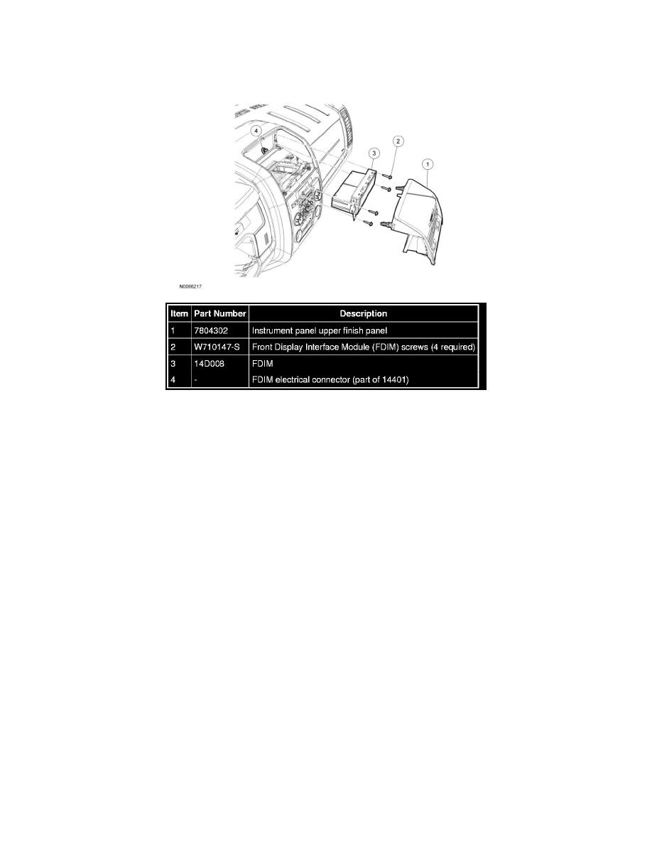 2010 Ford Escape Front Display Interface Module