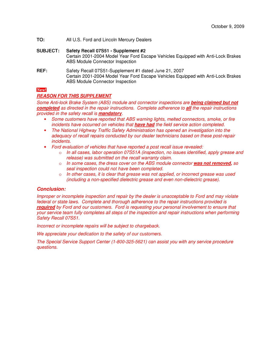 Brakes and Traction Control > Antilock Brakes / Traction Control Systems >  Electronic Brake Control Module > Component Information > Technical Service  ...