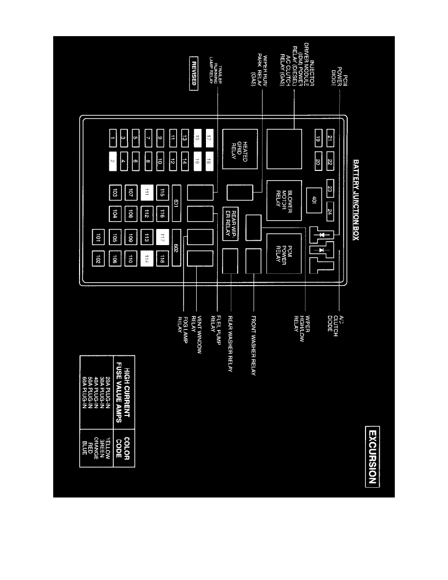 Ford Manuals > Excursion 2WD V106.8L VIN S (2001) > Relays