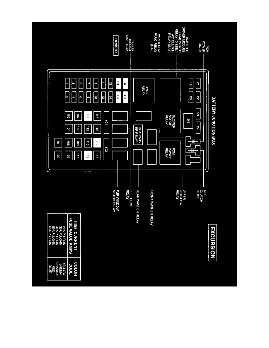 Ford Service and Repair Manuals > Excursion 4WD V87.3L DSL