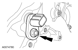 Step 19: Remove the bolt and the RH CMP sensor.