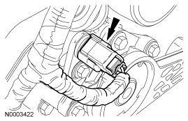 Step 8: Disconnect the RH and LH camshaft position (CMP) sensor electrical connectors.