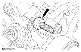 Step 9: Remove the nut and the RH radio ignition interference capacitor.