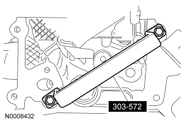 Step 57: Install the special tool onto the RH cylinder head.