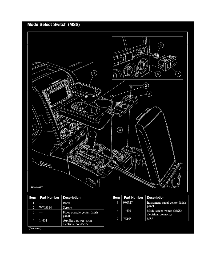 Ford Manuals > Explorer Sport Trac 4WD V84.6L VIN 8 (2007