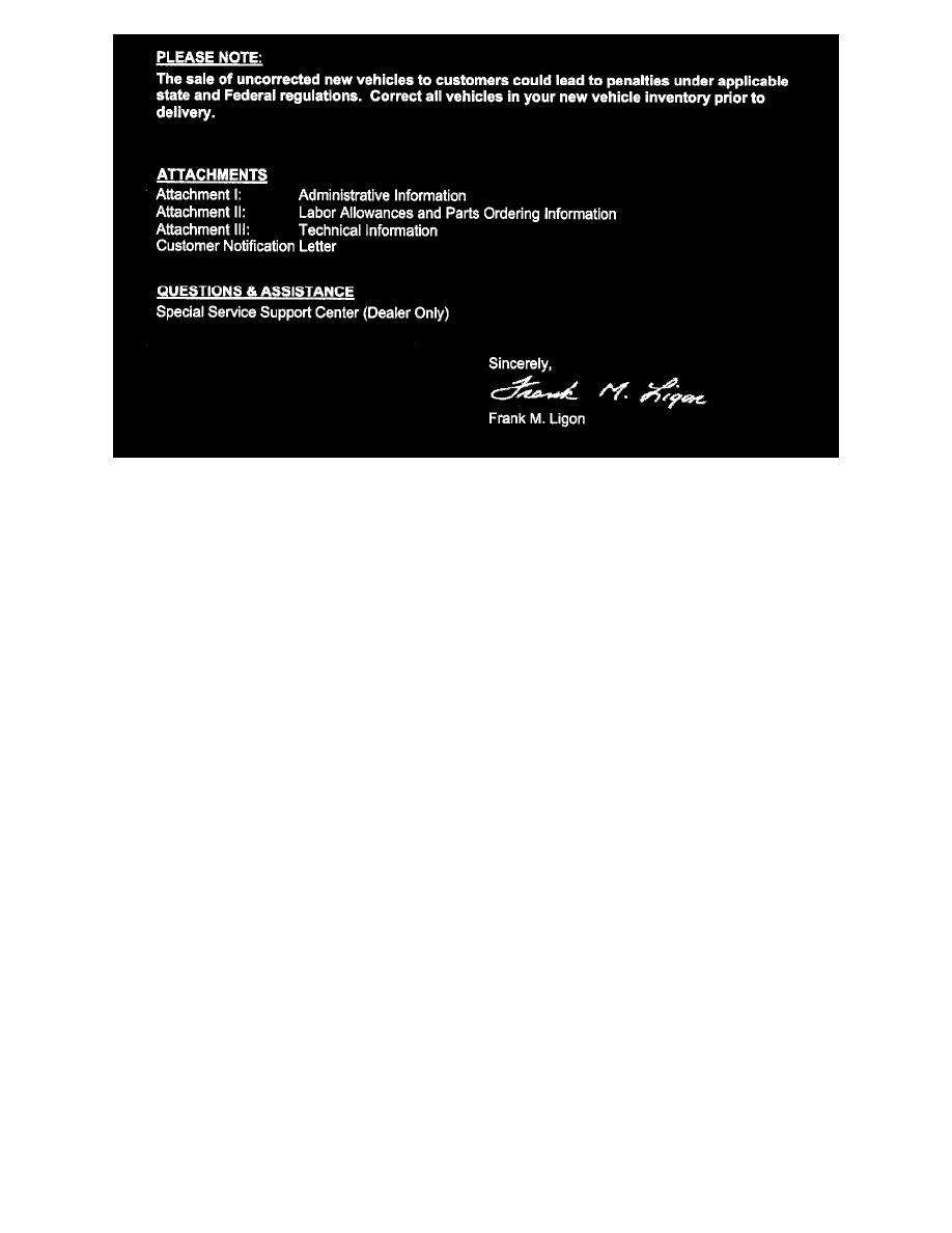 Powertrain Management > PROM - Programmable Read Only Memory > Component Information > Technical Service Bulletins > Recalls: > 07E19 > Feb > 07 > Recall ...