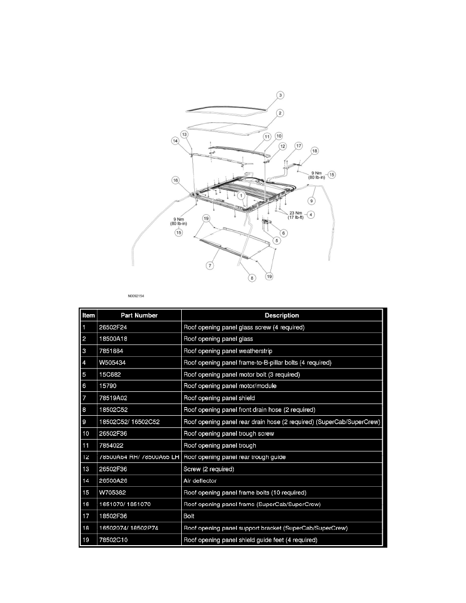 Ford Service and Repair Manuals > F 150 4WD V84.6L VIN 8 (2010) > Body and Frame