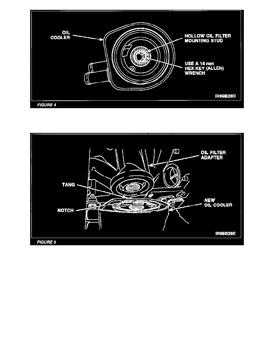 ... Information > Technical Service Bulletins > Recalls for Oil Cooler: >  99B28 > Dec > 99 > Campaign - Engine Oil Cooler Inspection/Replacement >  Page 2384