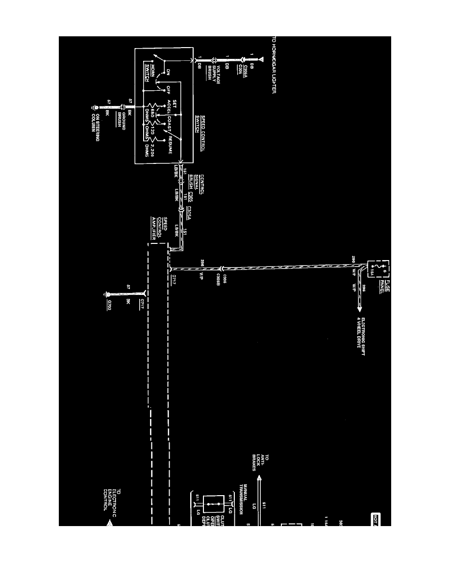 Ford Workshop Manuals > F 250 4WD Pickup V8-7.3L DSL (1988) > Cruise