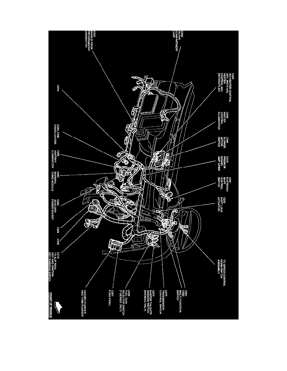 Ford Service and Repair Manuals > F 250 4WD Pickup V87.3L DSL