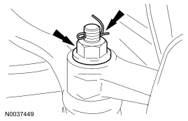 Step 52: Remove the cotter pins and nuts from the tie-rod ends.