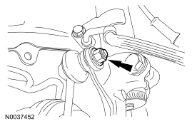 Step 54: Remove the nuts and separate the stabilizer bar links from the struts.