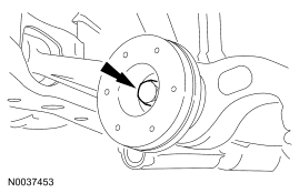 Step 57: Remove the through bolts from the lower control arms.