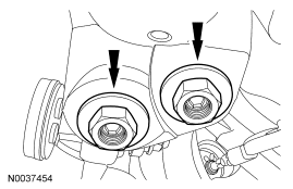 Step 55: Remove the 4 lower ball joint nuts.