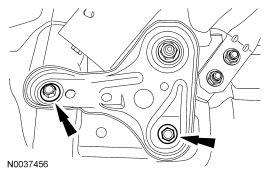 Step 59: Remove the 4 subframe bracket-to-body bolts.