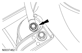 Step 13: Remove the bolt and position aside the ground wire.