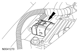 Step 81: Disconnect the transmission control module (TCM) electrical connector.