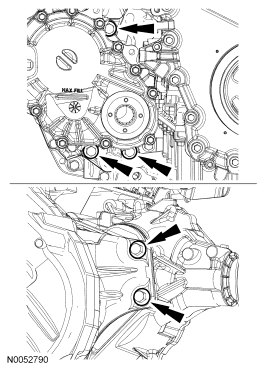 Step 72: Remove the 5 bolts and the PTU.