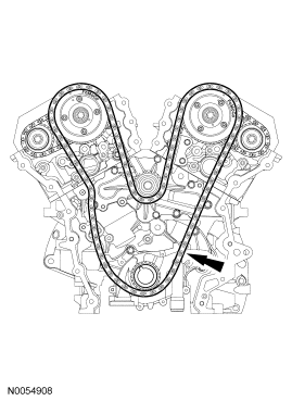 Step 11: Remove the primary timing chain.