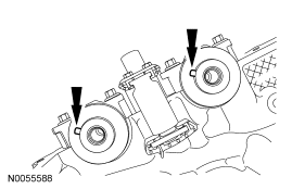 Step 20: Rotate the RH camshafts counterclockwise to the neutral position.