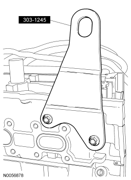Step 84: Install the special tool on the LH cylinder head.