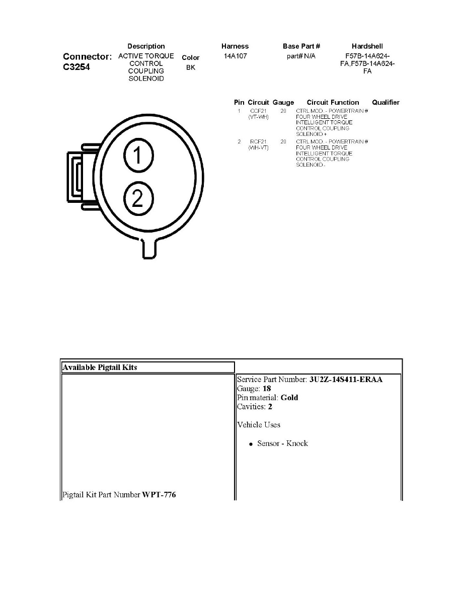 Ford Service and Repair Manuals > Fusion AWD V63.5L (2010