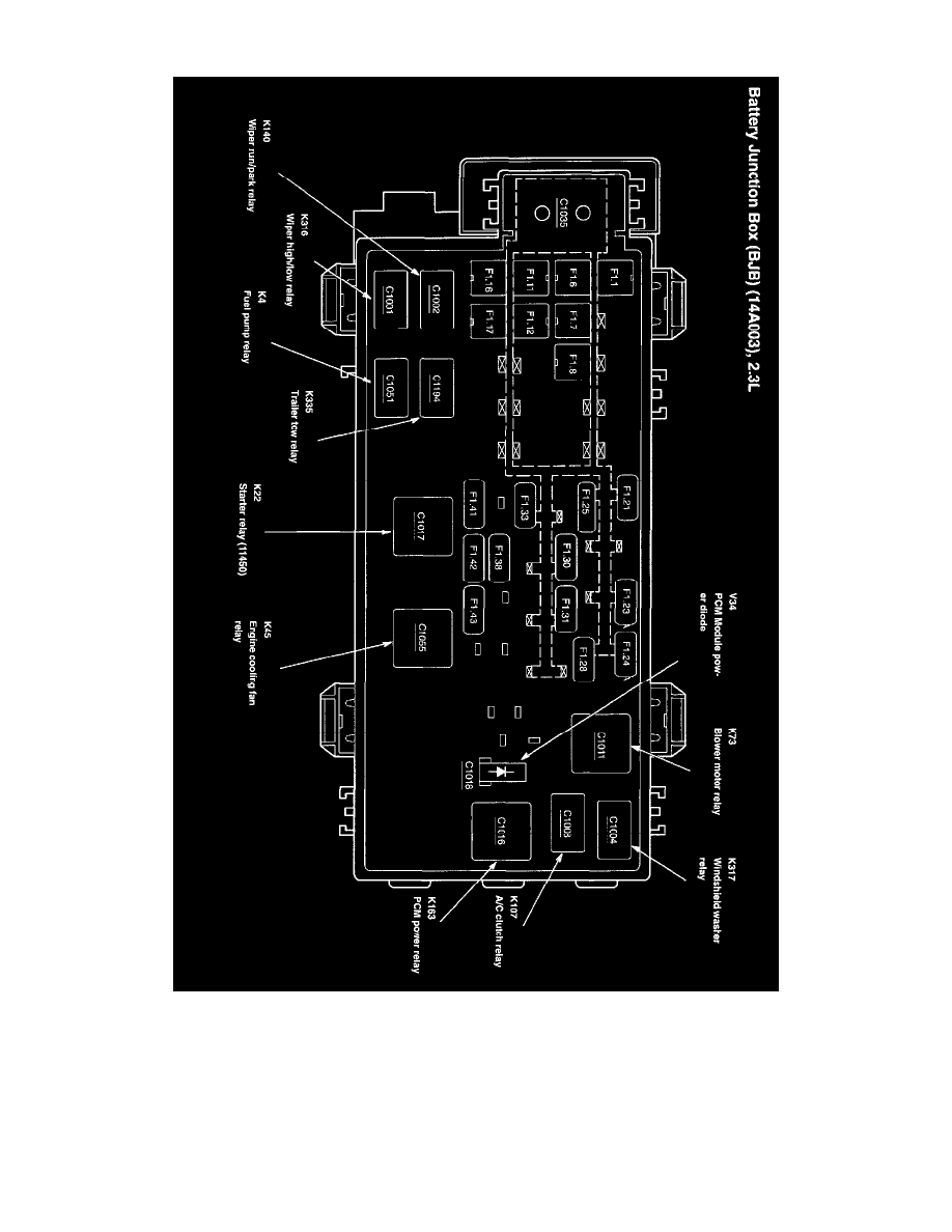 Ford Service and Repair Manuals > Ranger 4WD L42.3L VIN D