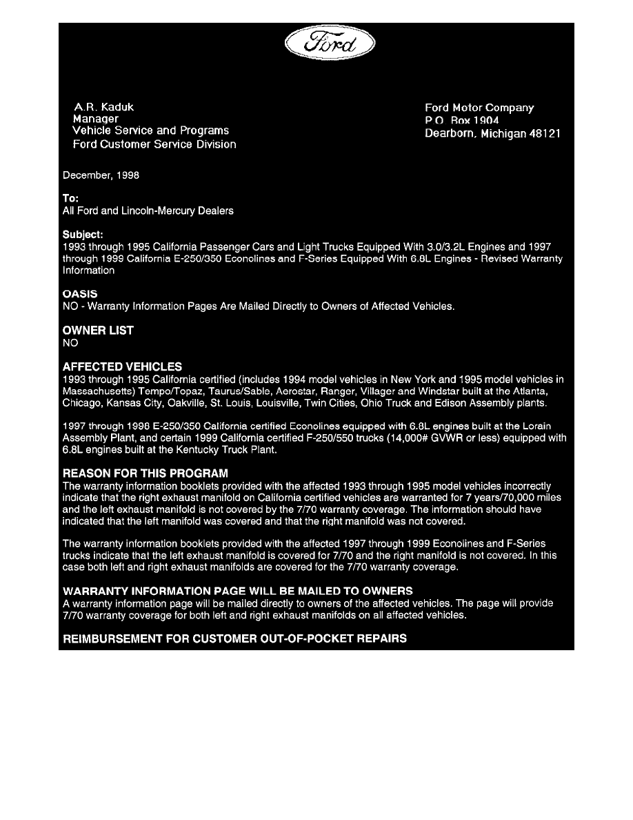 Ford Manuals > Ranger 4WD V6183 3.0L (1993) > Engine, Cooling