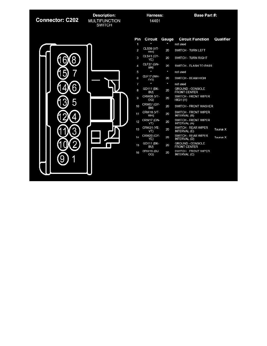 Ford Service and Repair Manuals > Taurus X FWD V63.5L (2008