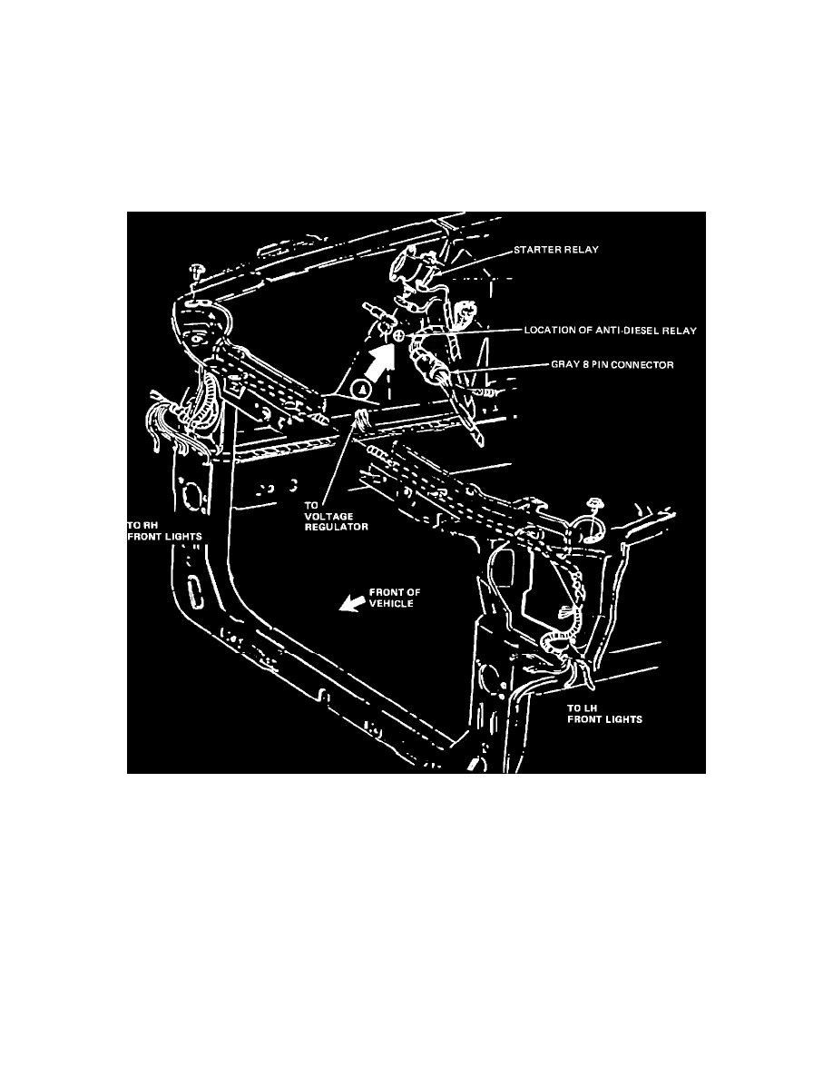 Ford Manuals > Tempo L4122 2.0L DSL (1984) > Starting and