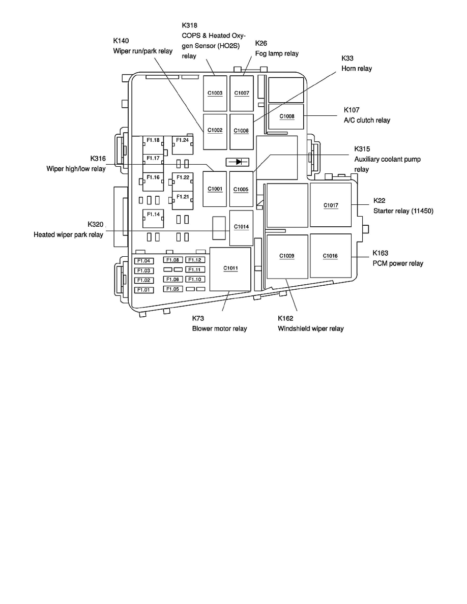 Ford Service and Repair Manuals > Thunderbird V83.9L VIN A