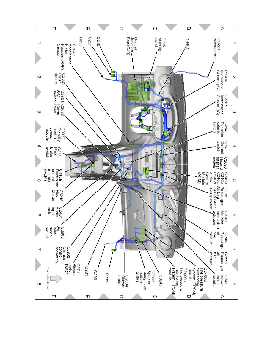 Heating and Air Conditioning > Air Door, HVAC > Air Door Actuator / Motor, HVAC > Component Information > Locations