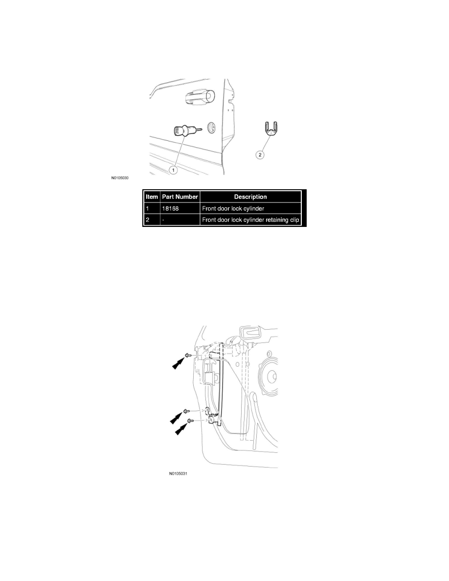 Ford Service and Repair Manuals > Transit Connect L42.0L (2010) > Body and Frame