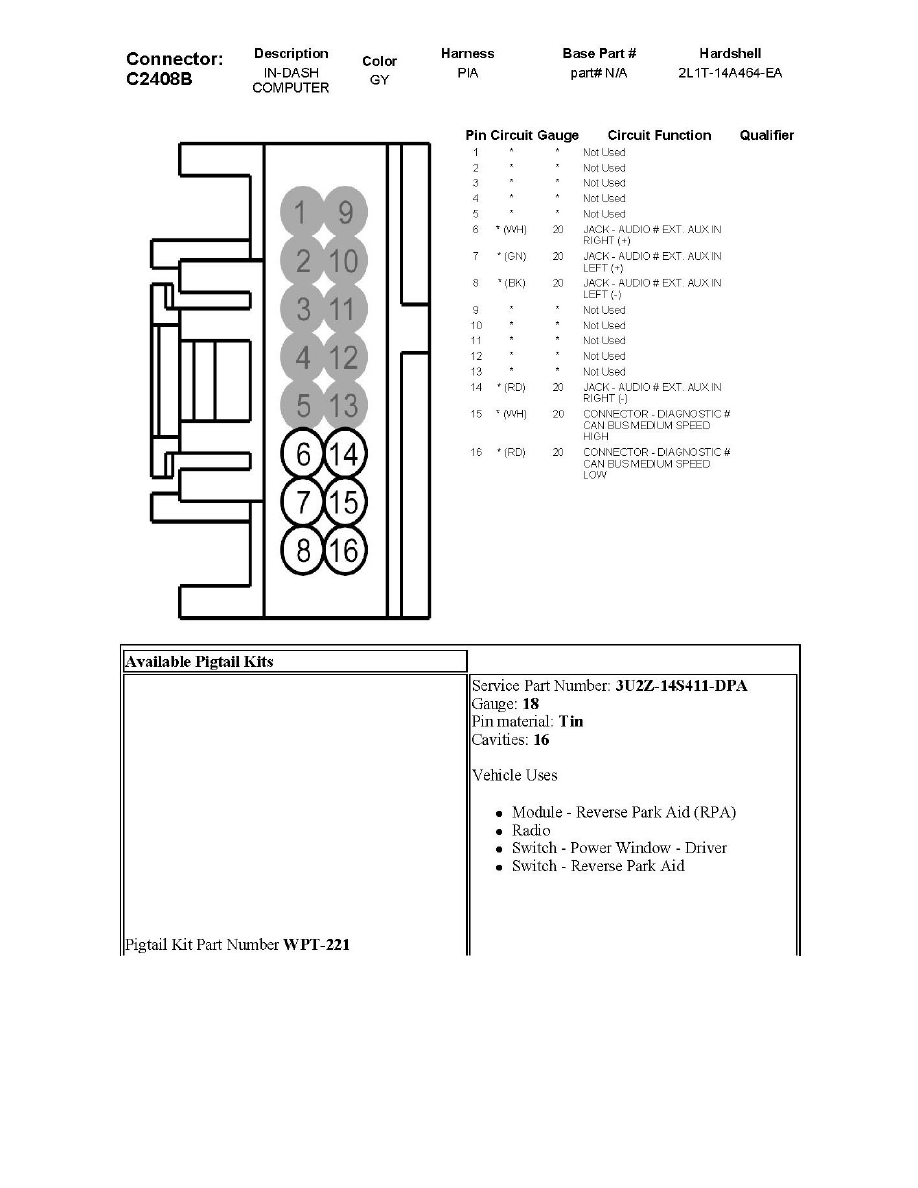 Ford Workshop Service and Repair Manuals > Transit Connect L4-2.0L ...