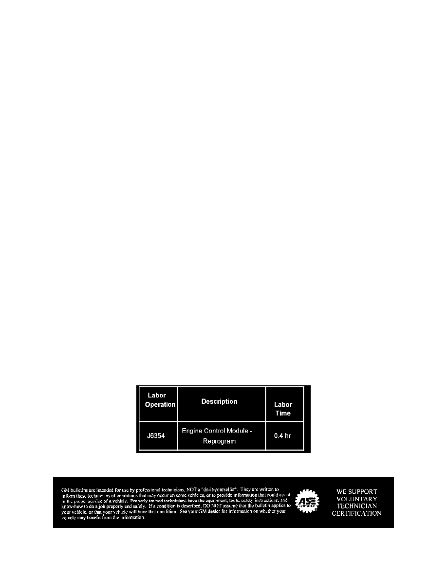 Powertrain Management > PROM - Programmable Read Only Memory > Component Information > Technical Service Bulletins > All Technical Service Bulletins: ...