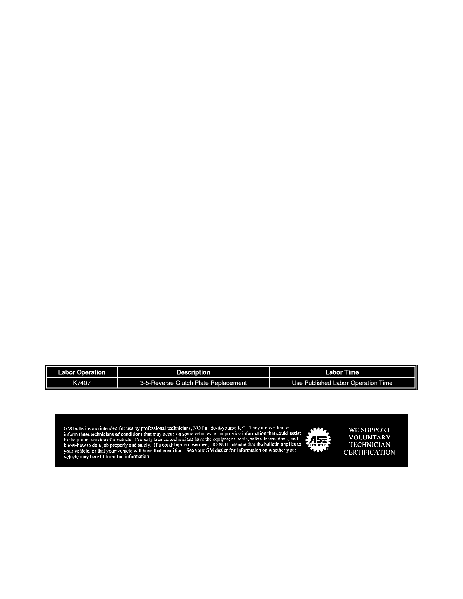 Transmission and Drivetrain > Automatic Transmission/Transaxle > Clutch, A/T > Component Information > Technical Service Bulletins > Customer Interest for ...