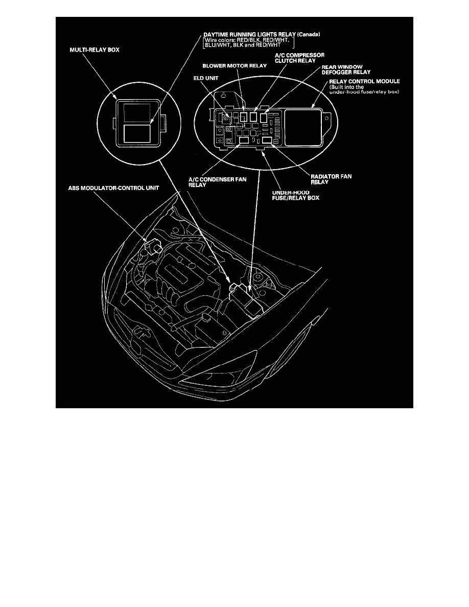 2005 Honda Accord Cooling Fan Relay