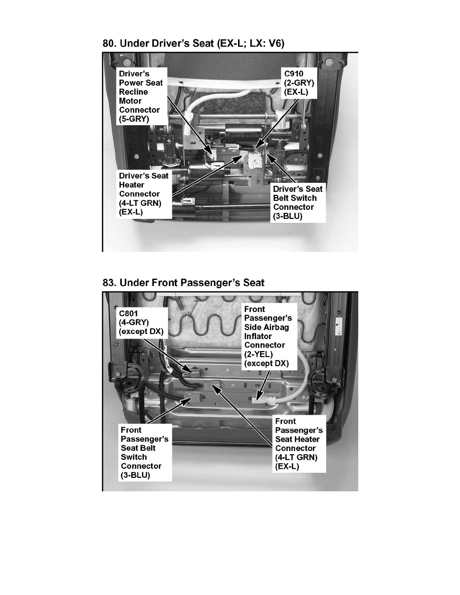 Honda Accord: Seat Belt System Components Honda Accord: Seat Belt System Components