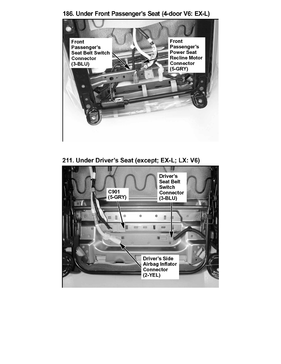 Honda Accord: Seat Belt System Components Honda Accord: Seat Belt System Components