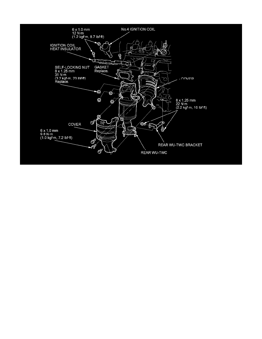 Engine, Cooling and Exhaust > Exhaust System > Catalytic Converter >  Component Information > Service and Repair > Warm Up TWC  Removal/Installation > Page ...