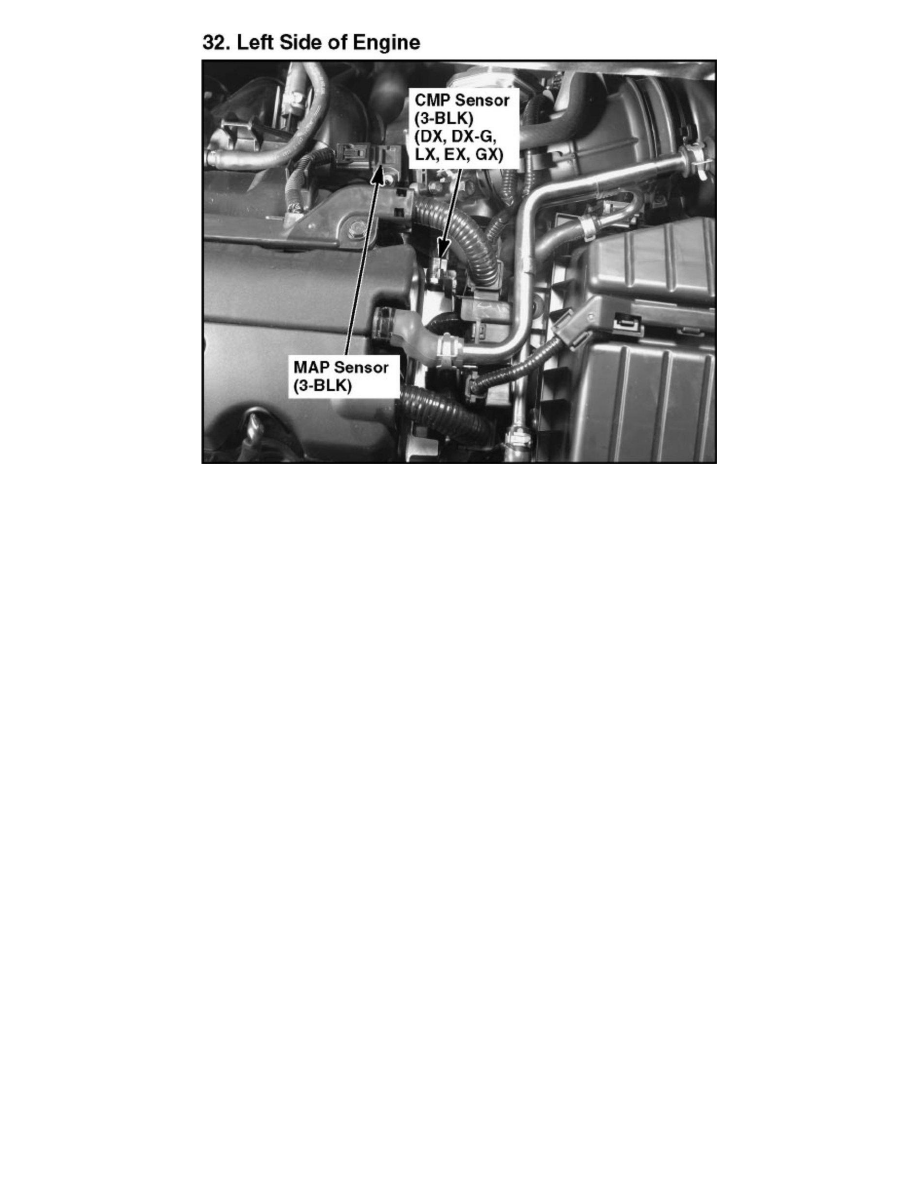 Honda Manuals > Civic L41.8L (2006) > Powertrain Management > Sensors and Switches