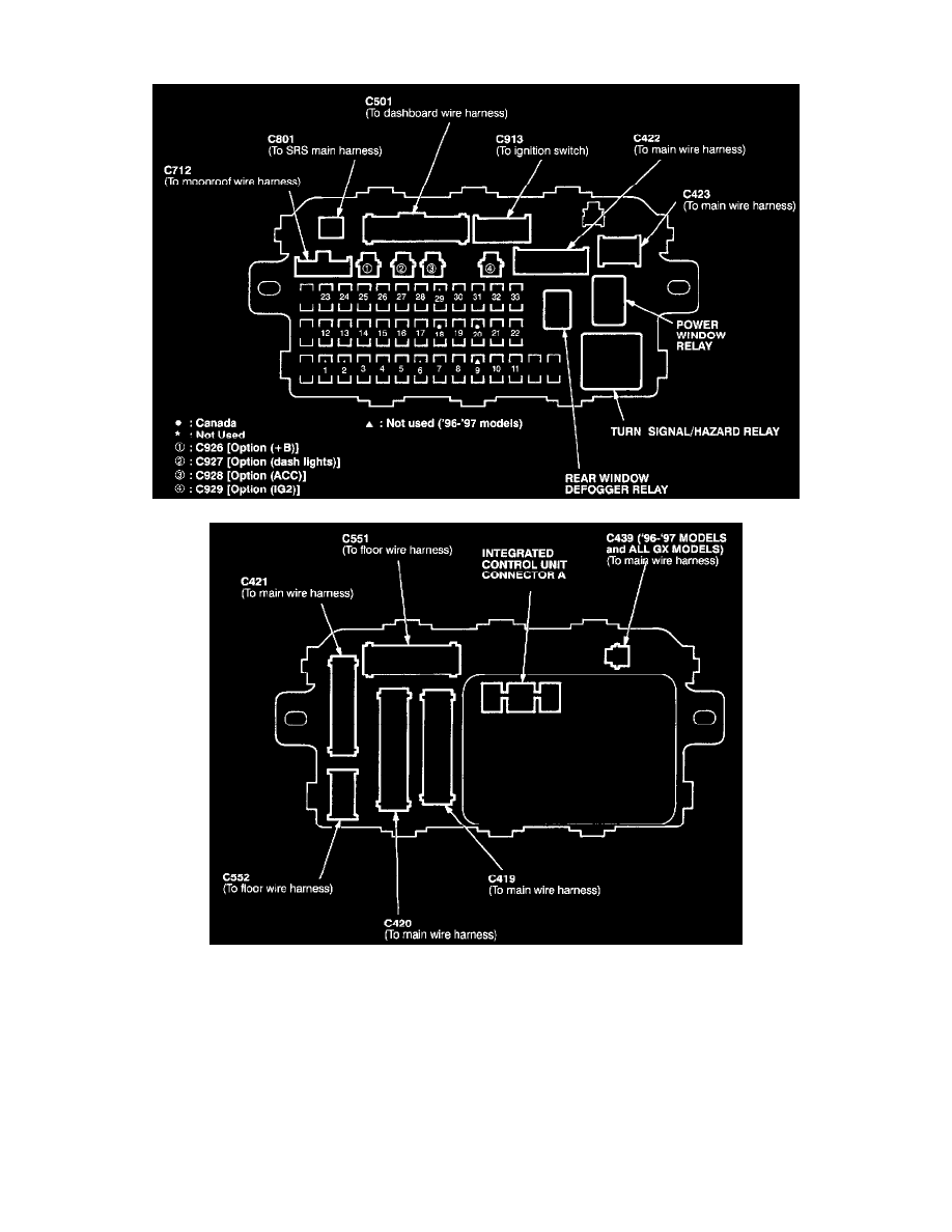 Honda Service and Repair Manuals > Civic Hatchback L41.6L
