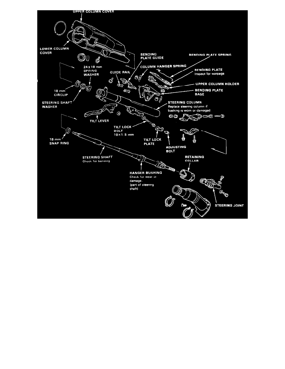 Honda Service and Repair Manuals > CRX DX L41493cc 1.5L