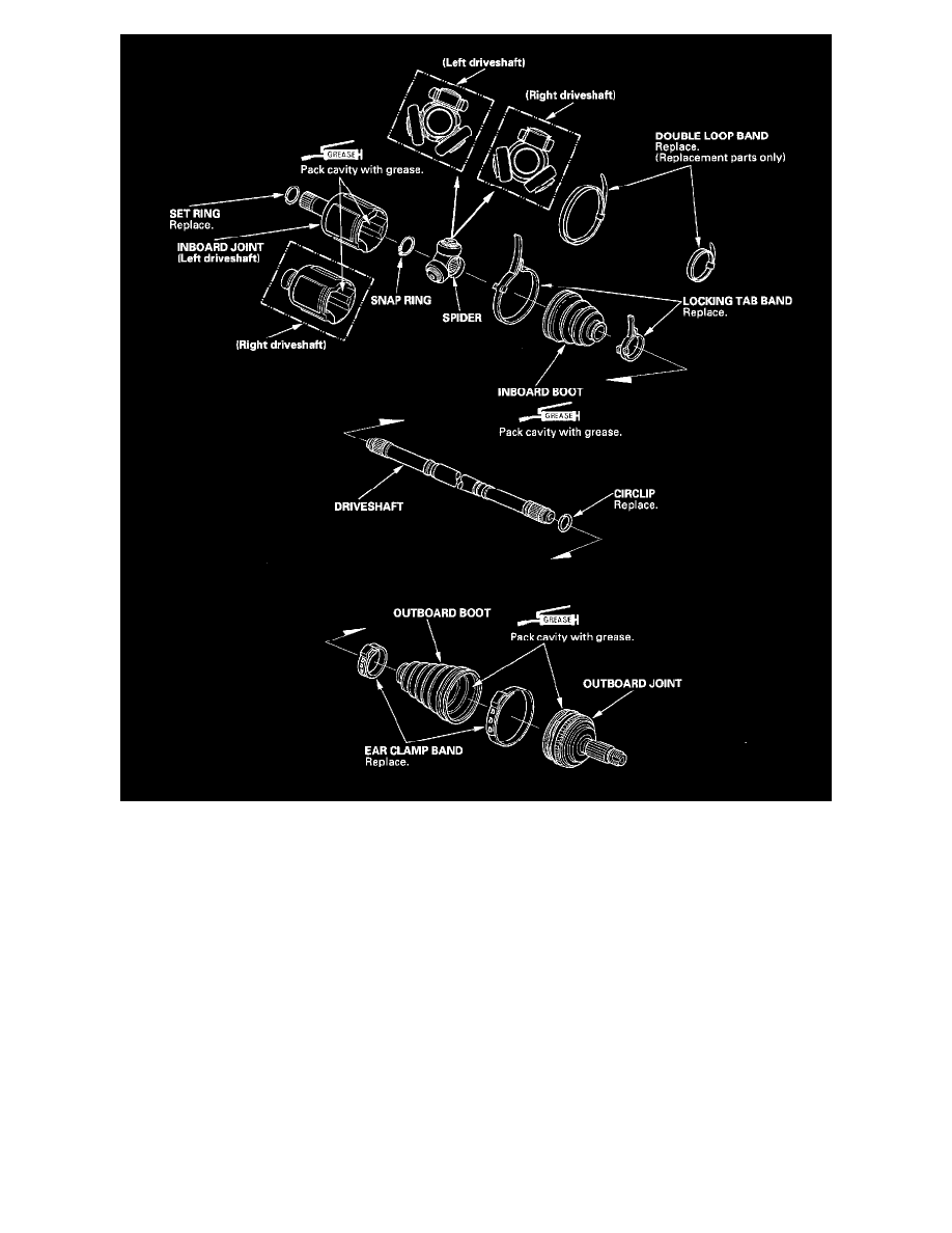 Honda Service and Repair Manuals > Odyssey LX V63.5L (2000) > Transmission and